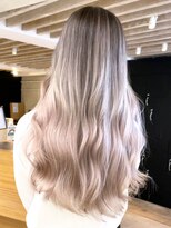マロンベージュホワイトブロンド似合わせカット_ba384261