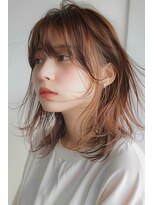 ラナ 新宿(lana)&nbsp;インナー/レイヤー/顔周りカット/ミディアム/【lana hair新宿】