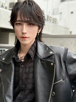 ジーナ 天神(Zina)&nbsp;マッシュウルフ / フェザーパーマ【ブラックピンパーマ】