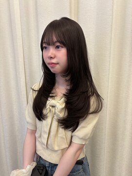 ボタン ハカタ(VOTAN hakata) ブラウン/ブラウンカラー/レイヤーカット/ハイレイヤー