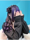 編みカチュサイドお団子