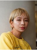 オリーブベージュ/ウェットヘア /レイヤーカット/平塚