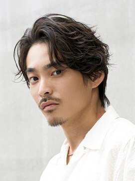 メンズヘアセンス 渋谷(MEN'S HAIR SENSE) フェザーパーマ/センターパート/シャドウパーマ/メンズ/眉毛