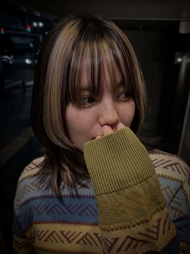 グラム(gram) beige×darkbrown