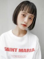 ギークス(GEEKS) 【GEEKS渋谷】オン眉ボブ/アンブレラカラー/初ブリーチ/冬カラー