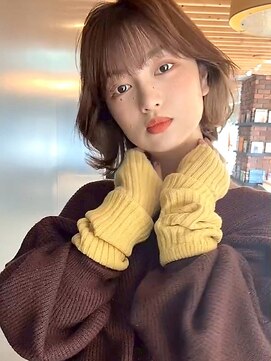 ケーツー心斎橋 クイーンズガーデン バイ ケーツー(K two QUEEN'S GARDEN by K two) 透明感ブラウン/ミディアム/レイヤーカット