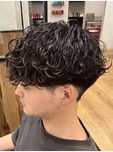 波巻きパーマシャドウパーマツイストパーマメンズパーマ佐賀眉毛