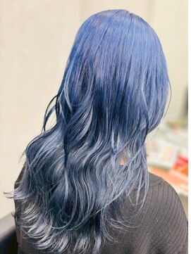 ファイブバイジエクト 堀江(FIVE by The Ect) ブルーカラー/シルバーベージュ/抜きっぱなしブロンド