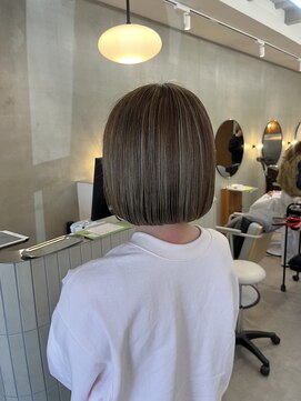 ヘアーデザインスリール(Hair Design THRIRE) ハイライト×オリーブグレージュ