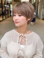 ジアン バイ ミルボン 西宮ガーデンズプラス(GIEN by milbon) ダークパープル/ナチュラルショート/ミルクブラウン/夏/西宮北口
