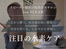 ソア フレア(soa FLEAR)の雰囲気（注目の水素ケアでしなやかなな素髪に◎【髪質改善/縮毛矯正】）