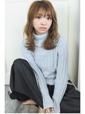 大人可愛いナチュラルセミロング