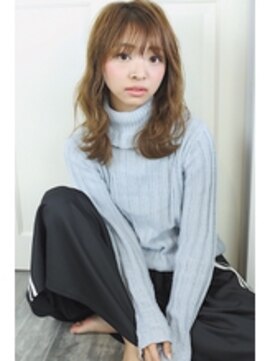 アース コアフュールボーテ 伊勢崎(EARTH coiffure beaute) 大人可愛いナチュラルセミロング