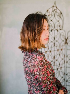 プロデュース 古淵店(Produce) グラデーション×外はねミディ 【古淵/相模原/町田】