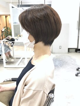 オウル(Owll) 【Owll】ゆったりマッシュショート ブラウンベージュ