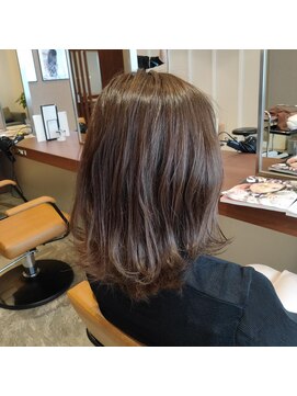 エイクス ヘア デザイン×美髪クリニック 千葉(AQs hair design) 【外ハネ】ラベンダーグレージュ