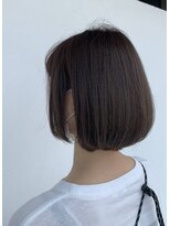 ヘアーサロン モンクール(hairsalon mon'coeur) 内巻きワンカールボブ☆透明感ラベンダーアッシュ☆