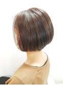 20代30代40代/大人かわいい/ボブ/ミニボブ/ベージュ/丸み/くびれ