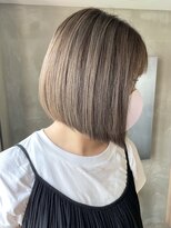 【アッシュベージュ】くすみブルー,ブルーグレージュ