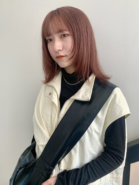 ゼスト パーク(ZEST PARK) オレンジブラウンカラー ブリーチ レイヤーカット 吉祥寺 宮坂