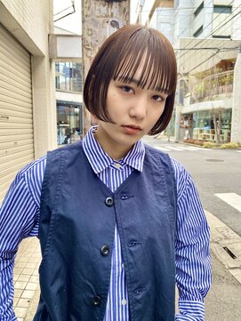 レター(LETTER) ミニボブ/ベージュカラー