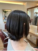 ボリュームダウンで収まりショートボブstyle
