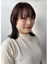 アイビー 吉祥寺(I Be, KICHIJOJI)&nbsp;【吉祥寺】顔周りデザインカット＆ガーネット マッシュウルフ