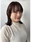 【アイビー 吉祥寺 美容室】顔周りデザインカット&ガーネット