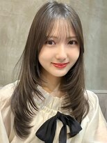 アンカーバイナチュラル(anchor by natural)&nbsp;韓国風/レイヤー/小顔/前髪カット/髪質改善/グレージュ/透明感