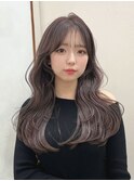 髪質改善＊くすみグレージュロング＊美髪【Zina難波】