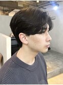 毛流れセンターパート