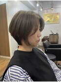 白髪ぼかし/イメチェンヘアスタイル/前髪カタログ/ショートボブ