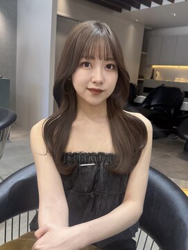 ロンド ロワール 門前仲町(Lond Loire) 韓国レイヤーカット/くびれ巻き/前髪顔周り/セミディ[門前仲町]