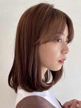 ステアケース 武蔵小杉店(stair:case) 内巻きミディアム大人ガーリーココアベージュ20代30代40代