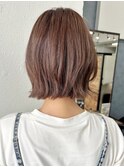 白髪ぼかし細めハイライト◎くびれレイヤーボブ