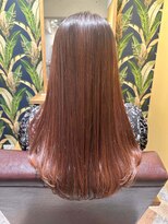 ムーン(moon)&nbsp;くびれヘア/アプリコットオレンジ/夏のヘアアレンジ/武蔵小杉