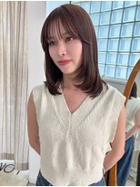 ロマーリ(LOMARLIE)&nbsp;ミディアムレイヤー×オリーブブラウン