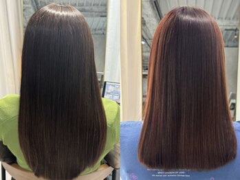 ルスリー 横浜店(Lsurii)の写真/<縮毛矯正・白髪染めの対応◎>髪質改善薬剤の純度100%トリートメントでダメージを最小限に*[横浜駅]