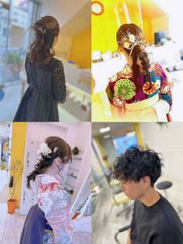 【20時まで営業】卒業式、謝恩会の着付けやヘアーセット有り◎時間外予約もお電話にて受付ております！