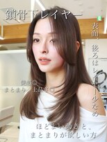 ミリバイアフロート(MIRI by AFLOAT) 【島田佑】ミディアムレイヤーカットグレージュ顔周りカット