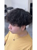 波巻きパーマ