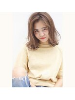 クレル(Creelu)&nbsp;ふんわり小顔☆ヴェールウェーブブルージュカラー似合わせカット