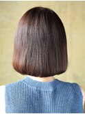 前髪がポイントのシンプルボブ　[銀座]