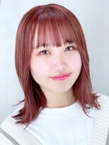 アイティーバイアルバム 八王子店(IT by ALBUM) オレンジ_マロンベージュAラインボブかきあげロング_8496