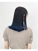 【ALIVE吉祥寺】ブルーブラック＊Aラインボブ