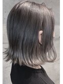 20代30代40代グレージュカラー切りっぱなし小顔ボブ池袋グランmd