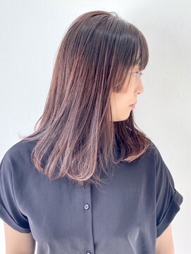 フォーク FOLK 【FOLK】透明感ペールラベンダー☆似合わせミディアムレイヤー♪