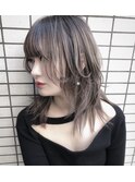 沖縄ハイトーンウルフ/那覇ボブ/那覇デザインカラー/那覇美容室