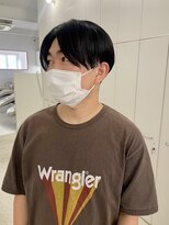 エンドリンク(endlink)&nbsp;前下がりセンターパートヘア