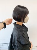 Emma  ecole 丸みボブ/暗髪/アッシュ/ミニボブ/就活/ミニボブ